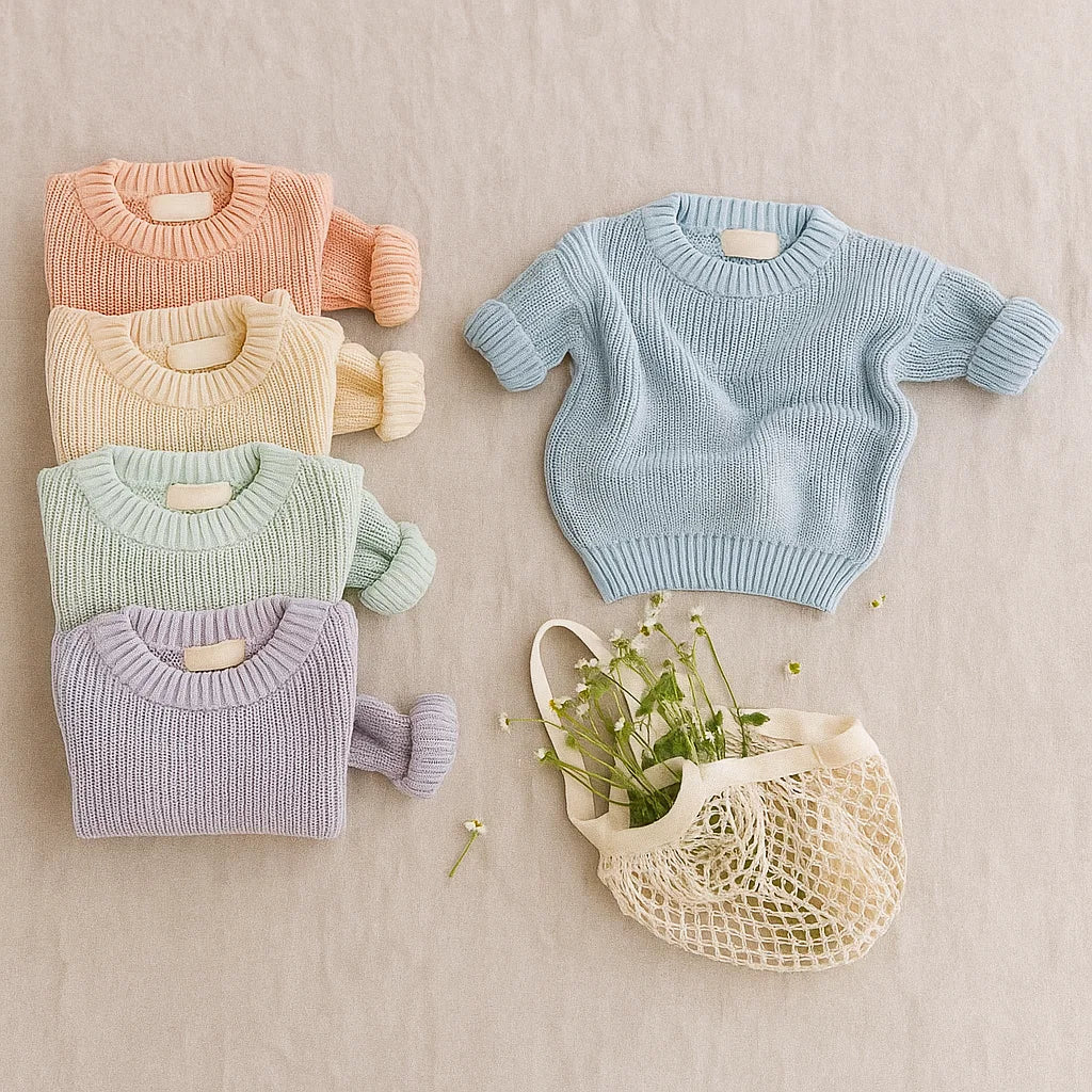 PureSoft – Classic & Cozy - Solidny sweter z dzianiny