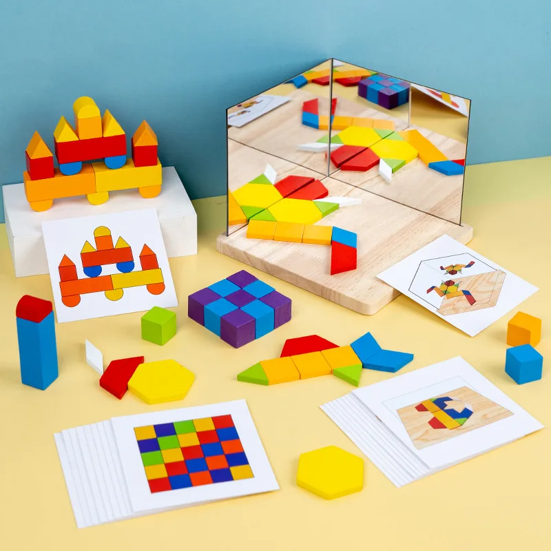 Reflection Play™ – Lustrzane odbicie i nauka - klocki logiczne z lustrem