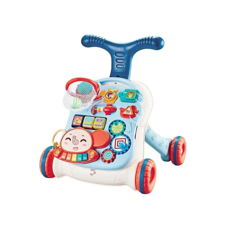 Baby Walker – Bezpieczny i interaktywny – 3 w 1 chodzik dla niemowląt i centrum zabaw