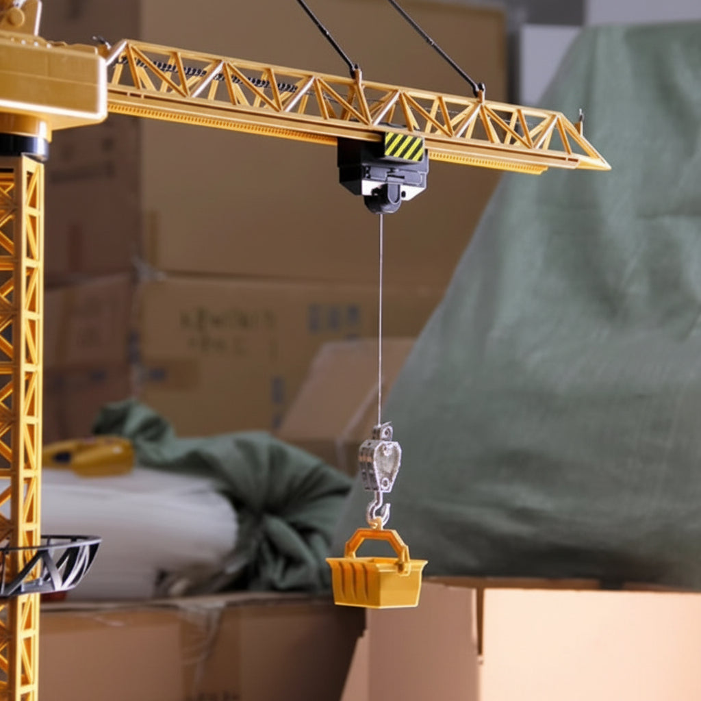 CranePro – Interaktywna i realistyczna – zabawka: żuraw wieżowy na pilota