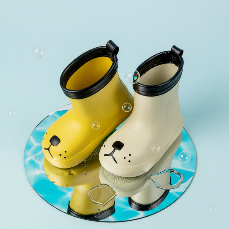 PuddlePaws Kids – Wodoodporne i zabawne - buty przeciwdeszczowe Woof