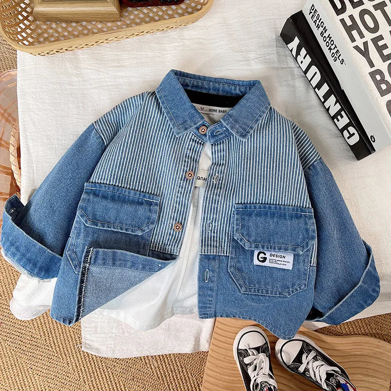 DenimStar – Stylowe i trwałe – Kurtka dżinsowa dla chłopców