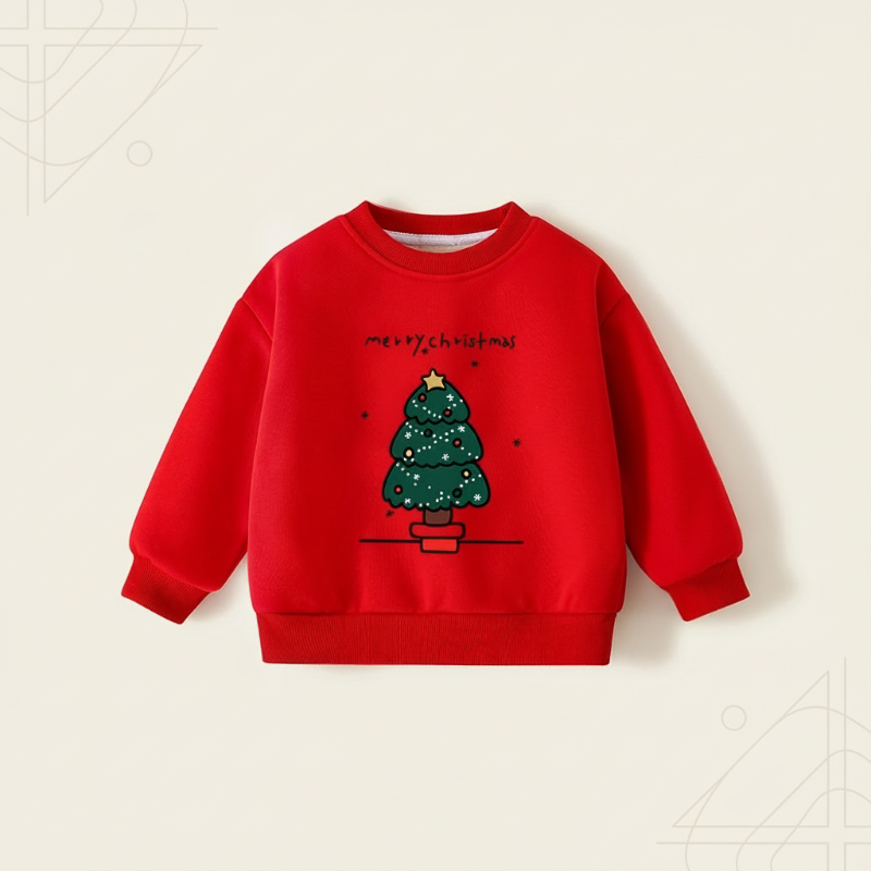 FrostyFit – Ciepły i przytulny – czerwony świąteczny sweter