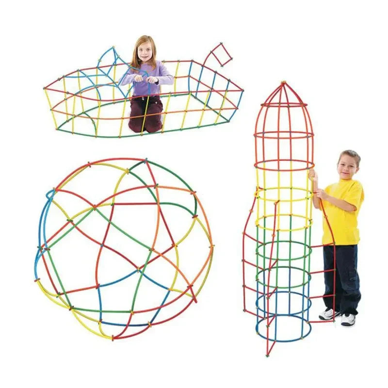 BuildPlay – Fantazja i umiejętności – rurki konstrukcyjne z łącznikami
