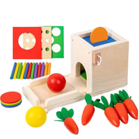 Thumbnail for Smart Carrots –  Kolory i kształty - drewniane zabawki do sortowania