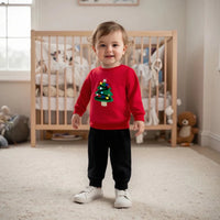 Thumbnail for FrostyFit – Ciepły i przytulny – czerwony świąteczny sweter