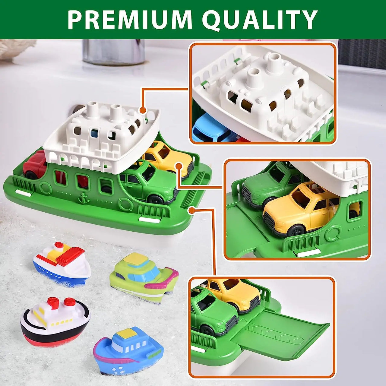 Mini Ferry™ - Plusz i zabawa - Zabawka wodna łódź