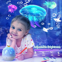 Thumbnail for CosmoGlow – Marzycielski i kreatywny – lampka nocna Galaxy Projector z obrotem o 360°