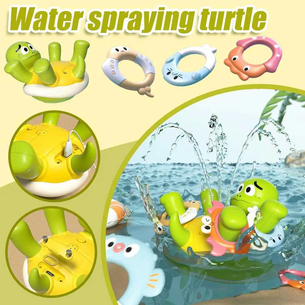 Water Turtle™ – Zabawa w kąpieli - fontanna z żółwiem