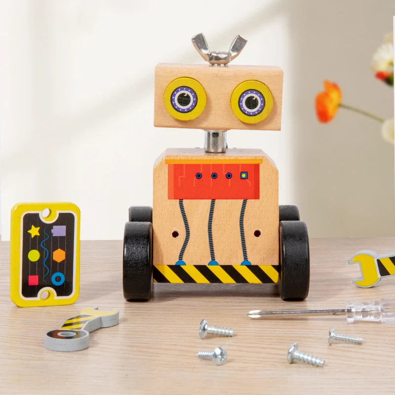 Woods™ - Buduj i baw się - Drewniany robot konstrukcyjny
