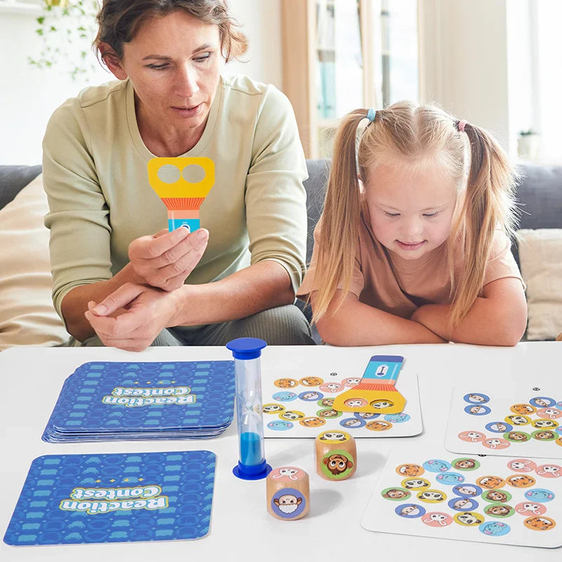 Puzzle Duel™ - Szybki i inteligentny - Interaktywna gra planszowa z reakcjami