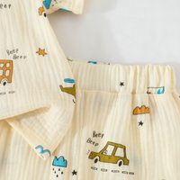 Thumbnail for Dinosaur & Car Print Outfit – Stylowy i zabawny – letni zestaw ubrań
