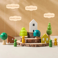 Thumbnail for Wooden Forest Blocks – Kreatywność i rozwój – zestaw drewnianych klocków do układania