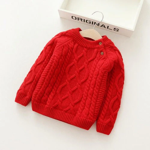 LittleLoom – Fajny i wygodny – dzianinowy sweter zimowy z wełny