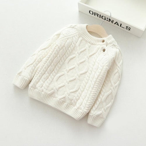 LittleLoom – Fajny i wygodny – dzianinowy sweter zimowy z wełny