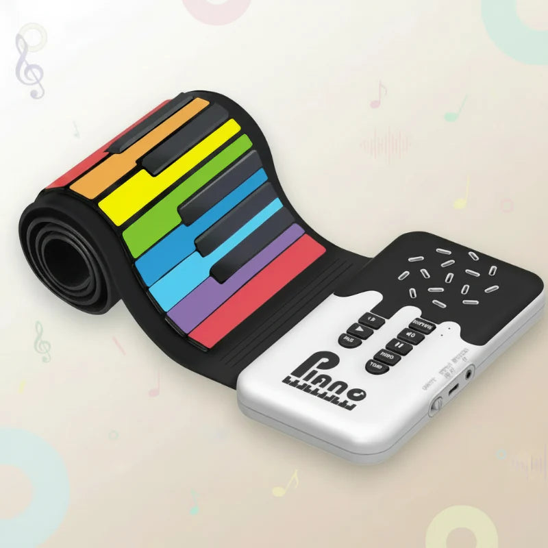 Roll-up Piano Keyboard – Kreatywne i edukacyjne – składane pianino