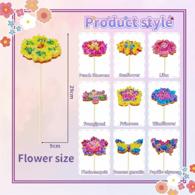 DIY Flower Poke Art – Kreatywne i edukacyjne – zestaw do tworzenia kompozycji kwiatowych