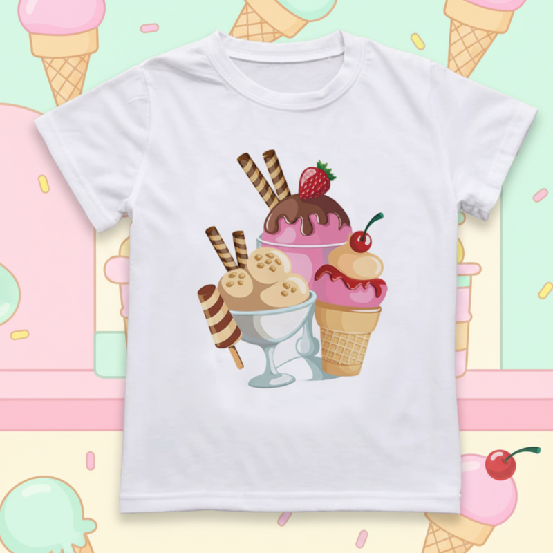 Boys & Girls Summer Tee – Komfort i zabawa – koszulka dziecięca z zabawnym nadrukiem