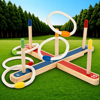 Thumbnail for Montessori Ring Toss Game – Aktywna zabawa i nauka – gra w rzucanie pierścieniami