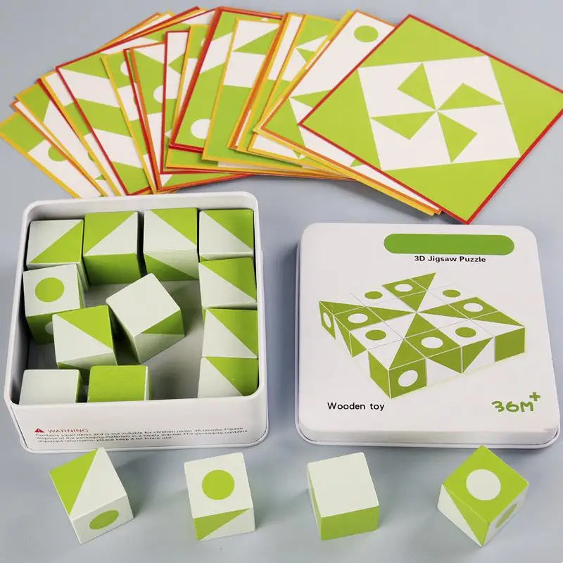BrainBlocks™ – Smukły i kreatywny – Geometryczny łamigłówka Houten