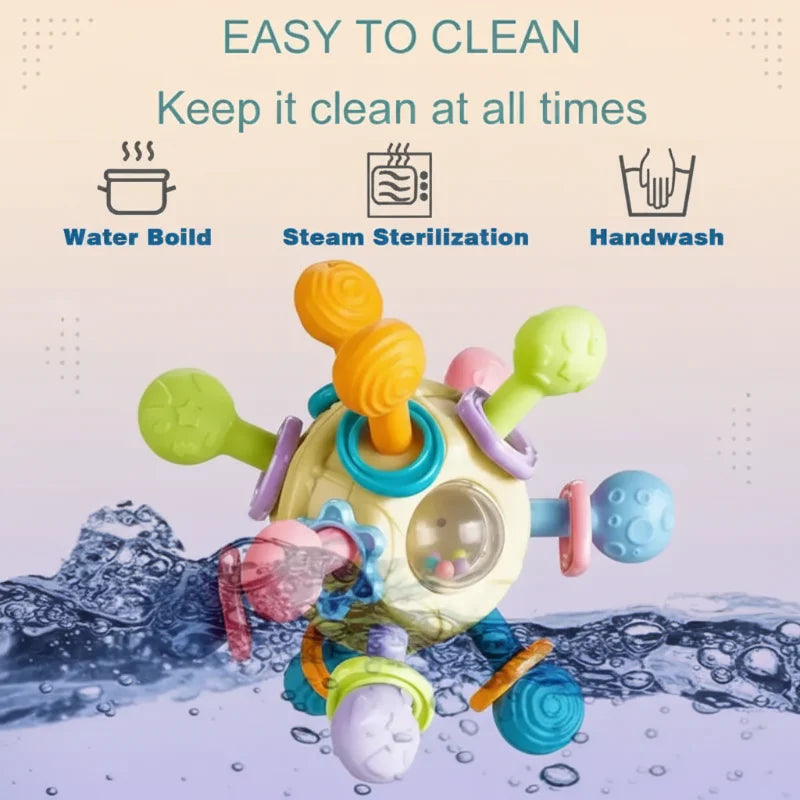 CalmChew – Delikatny i bezpieczny – silikonowy gryzak 3 w 1