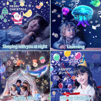 Thumbnail for CosmoGlow – Marzycielski i kreatywny – lampka nocna Galaxy Projector z obrotem o 360°
