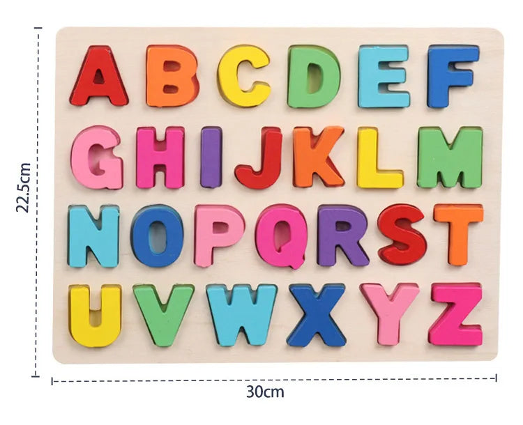 AlphaBlocks – Drewniane i edukacyjne – puzzle z literami 3D