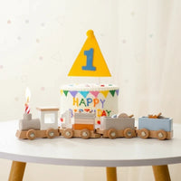 Thumbnail for TrainCount –  Klasyczne i edukacyjne – drewniany pociąg Montessori