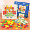 Woods™ - Drewniane puzzle geometryczne - Zabawka edukacyjna