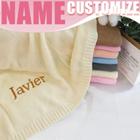 Thumbnail for Personalized Baby Blanket – Miękki i wyjątkowy – bawełniany koc z indywidualnym haftem