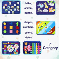 Thumbnail for 7-in-1 Busy Board – Motoryka i nauka – tablica z zadaniami