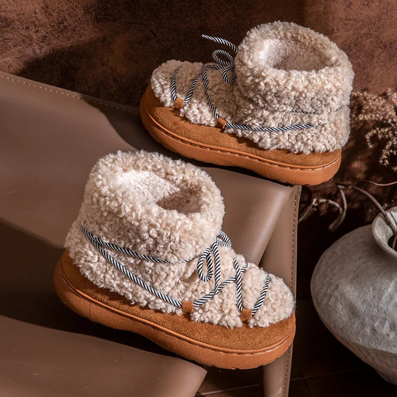 FurStep – Wygodne i stylowe – zimowe buty z ciepłą futrzaną wyściółką