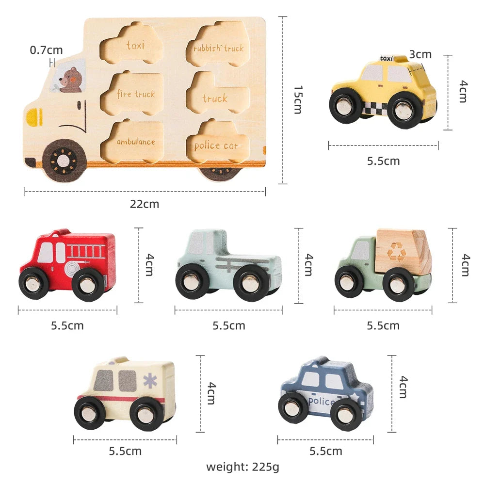 Woods™ - Drewniana układanka - Edukacyjna zabawka logiczna