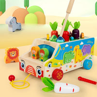 Thumbnail for Montessori Animal Matching Toy – Edukacyjne i interaktywne – wózek z puzzlami