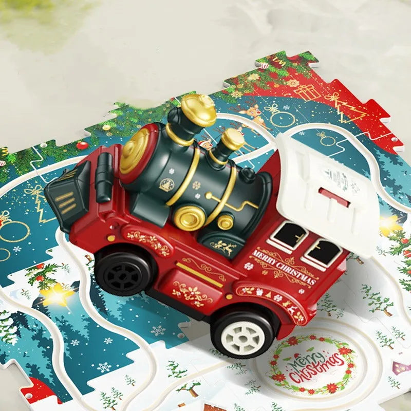 DIY Xmas Train Track™ - Zbuduj własną świąteczną krainę czarów - Świąteczna układanka z pociągiem