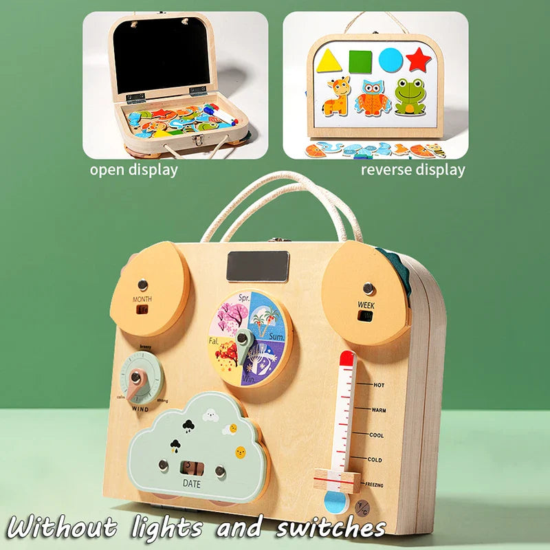 Skill Board™ - Walizka sensoryczna - Edukacyjne zabawki Montessori