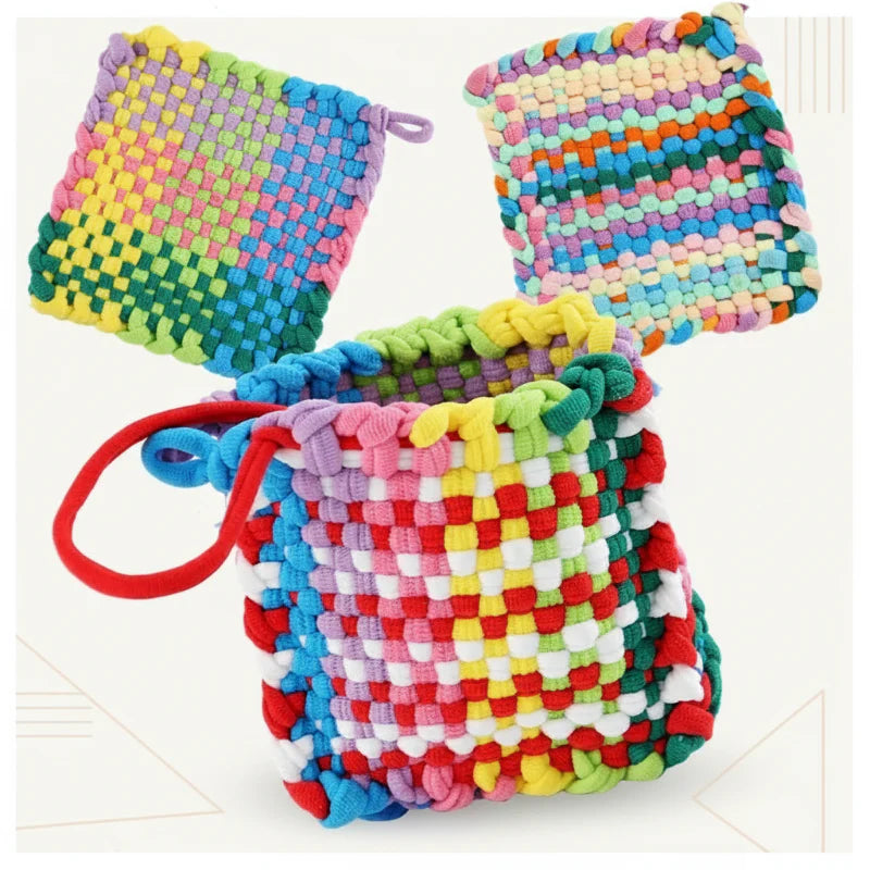 ColorLoop – Prosty i zabawny – Zestaw do tkania dla dzieci do samodzielnego wykonania