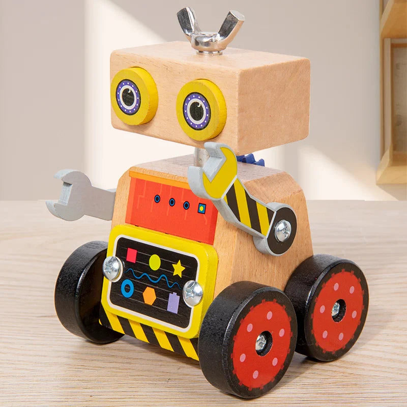 Woods™ - Buduj i baw się - Drewniany robot konstrukcyjny