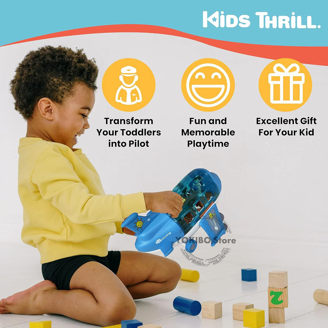 Pilot Pals Plane™ - Zabawkowy samolot - Zabawka edukacyjna
