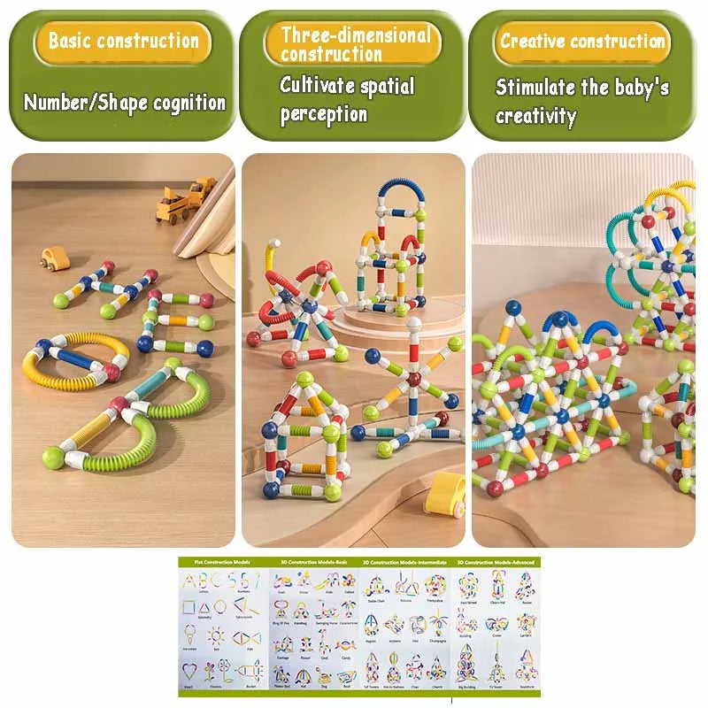 Magnetic Sticks - Niekończące się budowanie - elastyczne patyczki magnetyczne
