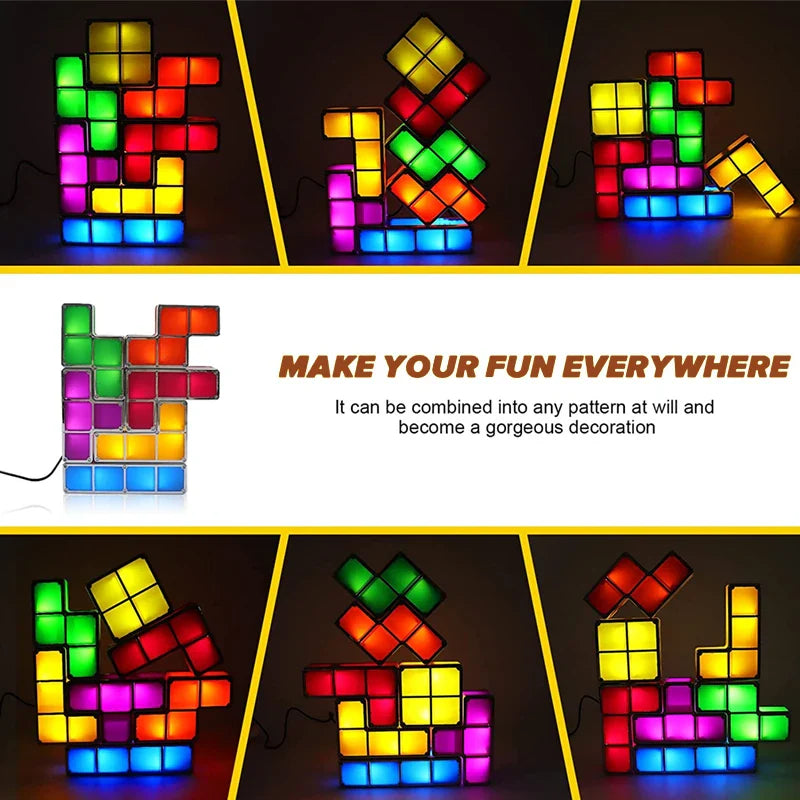 Tetris Night Light™ - Lampka Tetris - Akcesoria dla dzieci