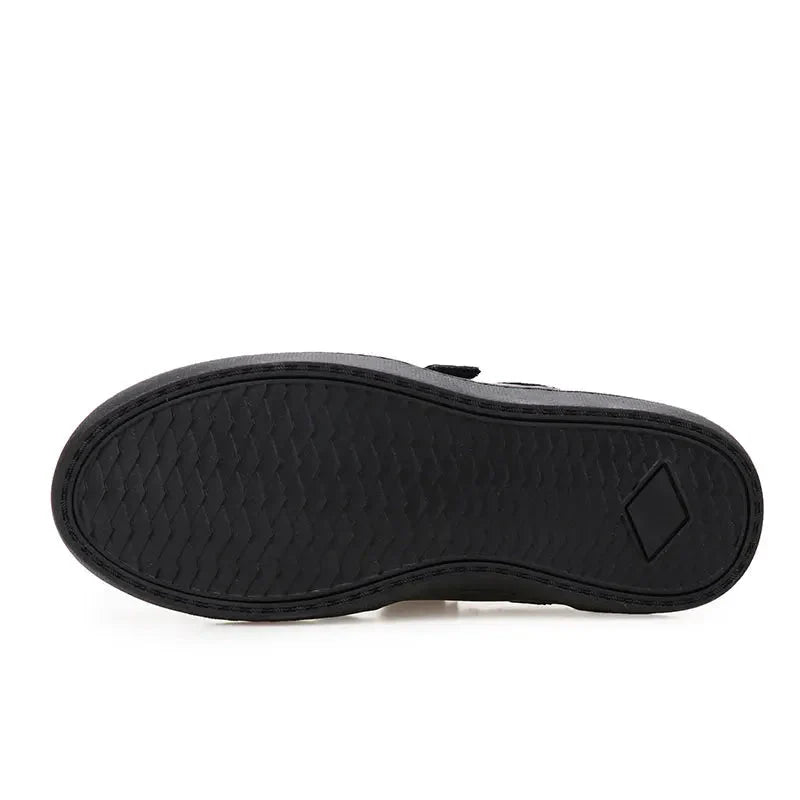 MonoWalk – Lekkie i trwałe - skórzane trampki z paskami na rzepy