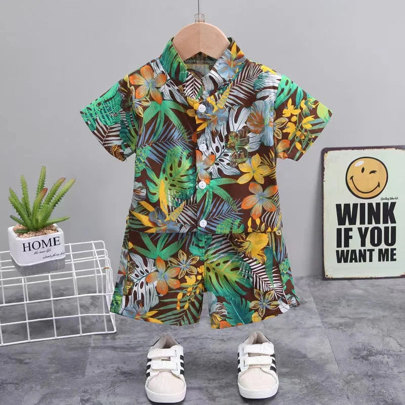 Mini Fashion™ - Świeżość i radość - Kwiatowy zestaw dla chłopców