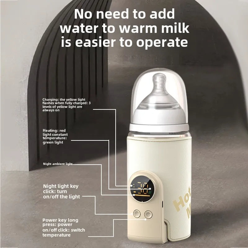 SmartBottle - Zawsze ciepły i gotowy - Bezprzewodowy podgrzewacz do mleka z możliwością ładowania