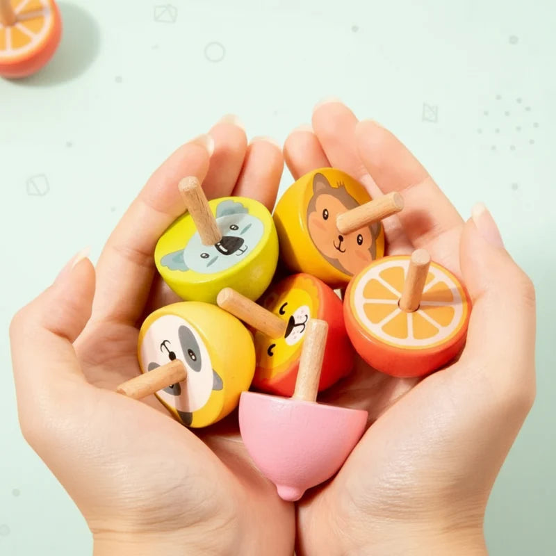 ColorSpin – Drewniane i zabawne – drewniana bączka Fidget