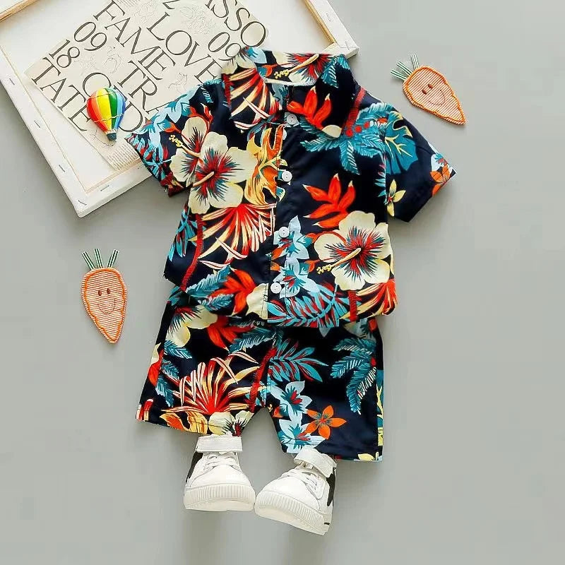 Mini Fashion™ - Świeżość i radość - Kwiatowy zestaw dla chłopców