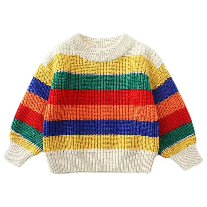 Mini Fashion™ - Kolorowy sweterek dziecięcy - Odzież dla dzieci