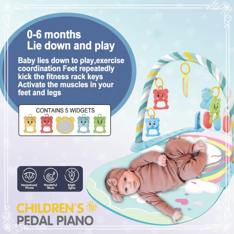 Musical Baby Play Gym – Kolorowe i edukacyjne – mata do gimnastyki dla niemowląt