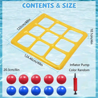 Thumbnail for Pool Tic Tac Toe – Kolorowy i zabawny - zestaw do zabawy z basenem Four in a Row
