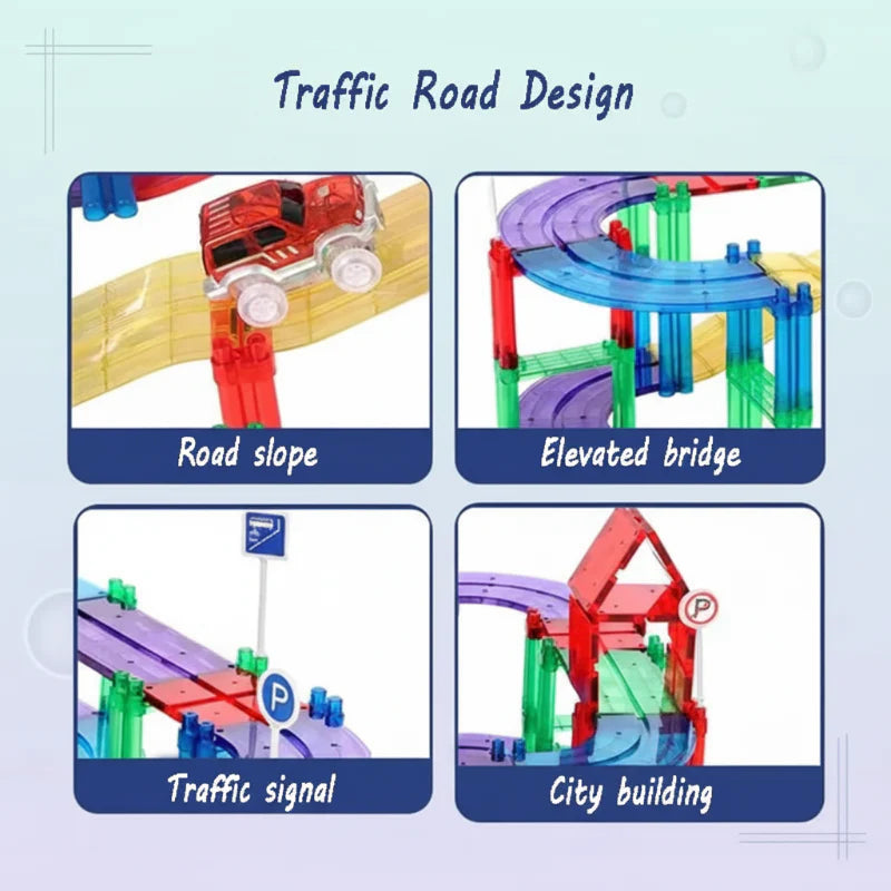 SmartTrack – Buduj i baw się – magnetyczne kreatywne drogi